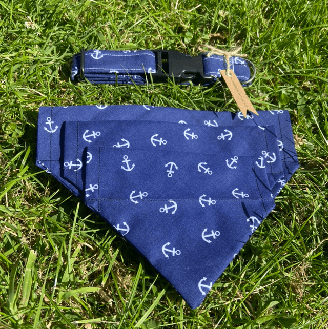 Sail away with me handmade dog accessories 