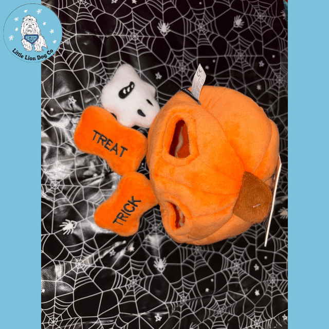 Halloween Pumpkin Burrow Dog Toy