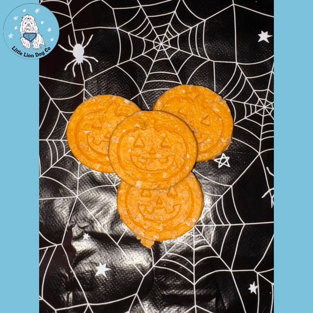 Halloween Chicken & Pumpkin Cookie Dog Treats